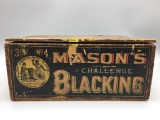 Antique wooden advertising box