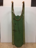 Antique hand painted wooden sled