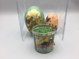 Antique tin Easter lot