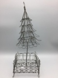 Vintage Wire Christmas Tree