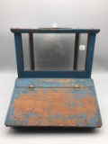 Blue Painted Biscuit Store Display Counter Top