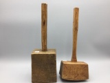 2 Wooden Square Mashers