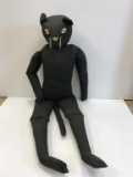 Black cat cloth doll