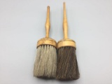 2 Antique horse hair brushes