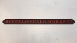 Cast-iron Buffalo Scale Works sign