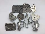 Lot of 11 antique cookie cutters