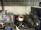 Chrome truck parts, gps, headset, 4 hucaps