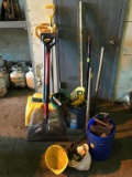 Shovels, hand tampers, hard hats