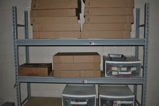 HEAVY DUTY STEEL SHELVING UNIT, 6'W x 18"D x 6'H,