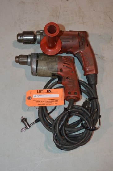 (2) MILWAUKEE ELECTRIC DRILLS