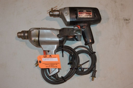 (2) CRAFTSMAN ELECTRIC DRILLS