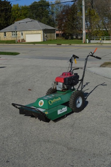 OUTBACK BRUSH HOG, WALK BEHIND, HONDA GX90 GAS ENGINE