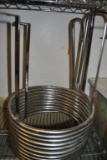 STAINLESS STEEL 50' COOLING COIL, TRI-CLAMP FITTINGS