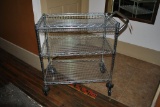 THREE TIER GRATE STYLE CART, 18