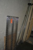 DISASSEMBLED FREEZER RACK UNIT WITH EIGHT SHELVES,