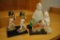 JAPANESE FIGURINES AND (2) BOBBLE HEADS