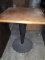 SINGLE PEDESTAL TABLE WITH EXTRA WOODGRAIN TOP