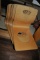 SET OF (6) WOOD JAPANESE CHAIRS WITH CHAIR PADS