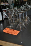 (10) CLEAR MINI MARTINI GLASSES