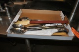 ASSORTED KNIVES, SPOONS AND SPATULA