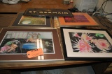 ASSORTED ARTWORK AND TIN SIGN