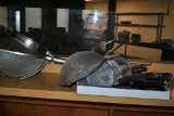 ASSORTED STRAINERS AND TONGS