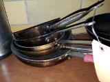(6) ASSORTED FRYING PANS