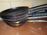 (5) ASSORTED FRYING PANS