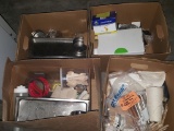 (4) BOXES OF MISC. KITCHEN AND OFFICE ITEMS
