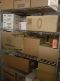 FREEZER RACK WITH ASSORTED PAPER PRODUCTS,