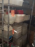 LARGE ASSORTMENT OF REUSEABLE PLASTIC CONTAINERS ON