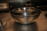 (9) STAINLESS STEEL BOWLS UP TO 16