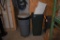 ASSORTED TRASH CANS, APPROX. (4) LARGE AND (5) SMALL
