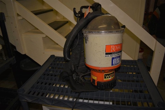 2010 ROYAL COMMERCIAL BACKPACK VACUUM, MODEL RY4001,