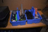 (2) BLUE TOTES WITH MISC. CONTENTS