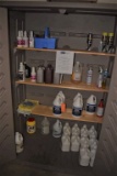 CONTENTS OF STORAGE CABINET, ASSORTED CLEANING SUPPLIES