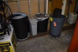 (5) ASSORTED TRASH CANS