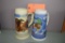 (2) OLD STYLE BEER STEINS 1991 AND 1982