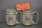 (2) CERVEZA XX DOS EQUIS 1988 FRANKLIN MINT STEINS