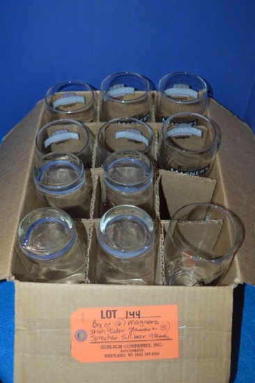 BOX OF (6) MAGNERS IRISH CIDER GLASSES &