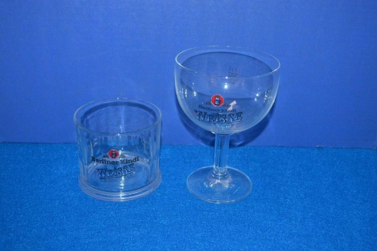 CRATE OF BERLINER KINDL WEISSE SHORT GLASSES