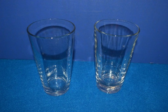 (18) PLAIN 16 OZ PUB GLASSES