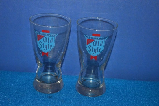 BOX OF (14) OLD STYLE BEER GLASSES