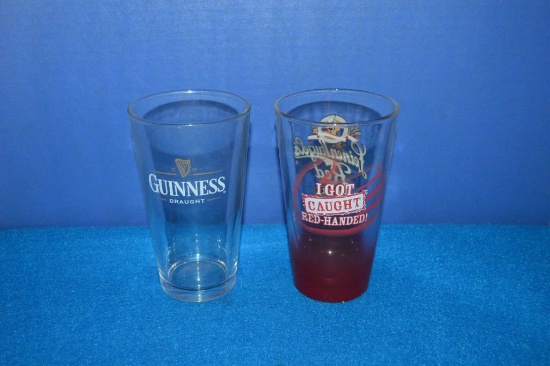BOX OF (24) ASSORTED BEER GLASSES