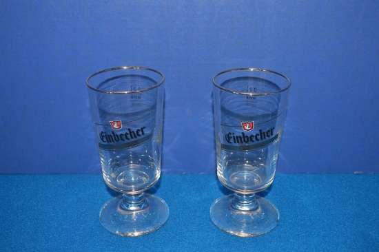 BOX OF (6) EINBECKER DUNKEL GLASSES