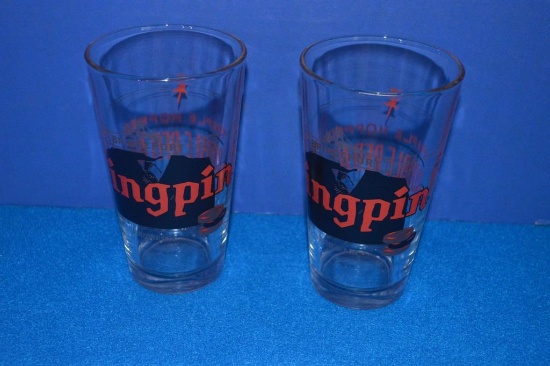 BOX OF (18) CENTRAL WATER GLASSES