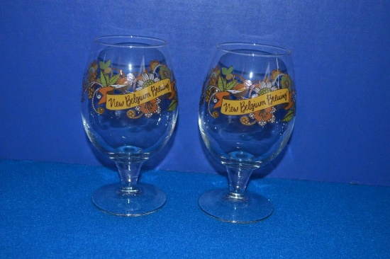 BOX OF (12) NEW BELGIUM BREWING CO GLASSES
