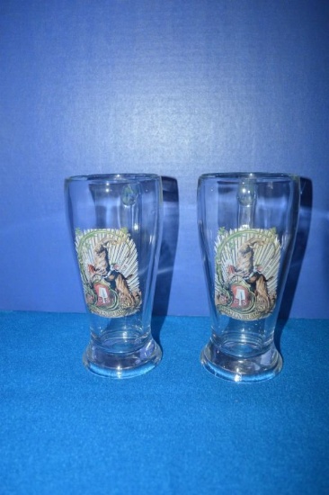 BOX OF (6) SPATENBRAU BOCK BAVIERA MUGS