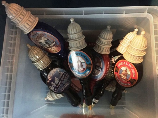 BIN OF CAPITAL BREWERY TAP HANDLES