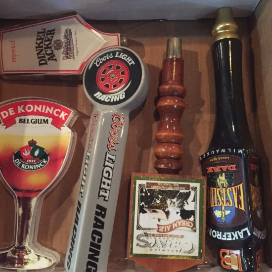 BOX OF (5) ASSORTED TAP HANDLES